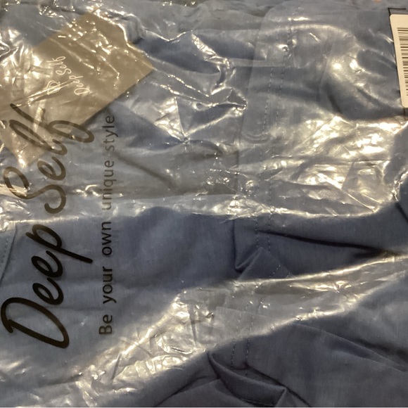 Women Crew Neck Sleeveless Twist Knot Knee Length Body Con Navy Blue Dress Sz L - Picture 4 of 5